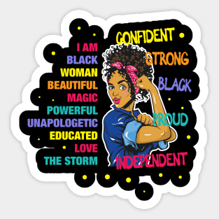 Educated Black Girl Magic Sticker